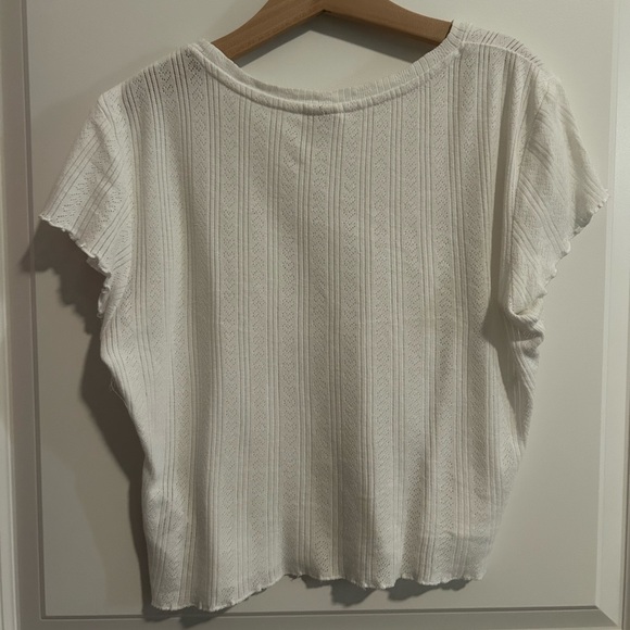 Urban Outfitters XS White Baby Tee - Picture 2 of 4